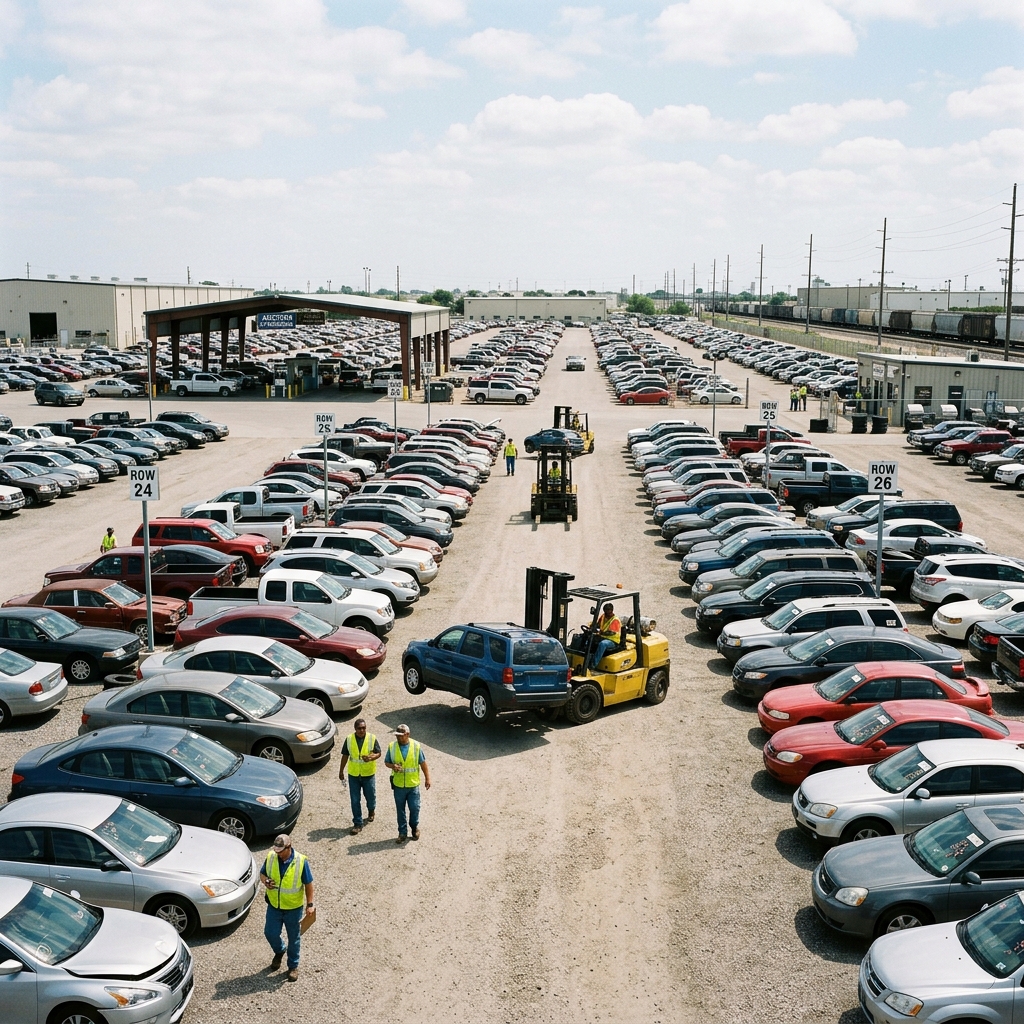 Площадка автоаукциона Copart в США