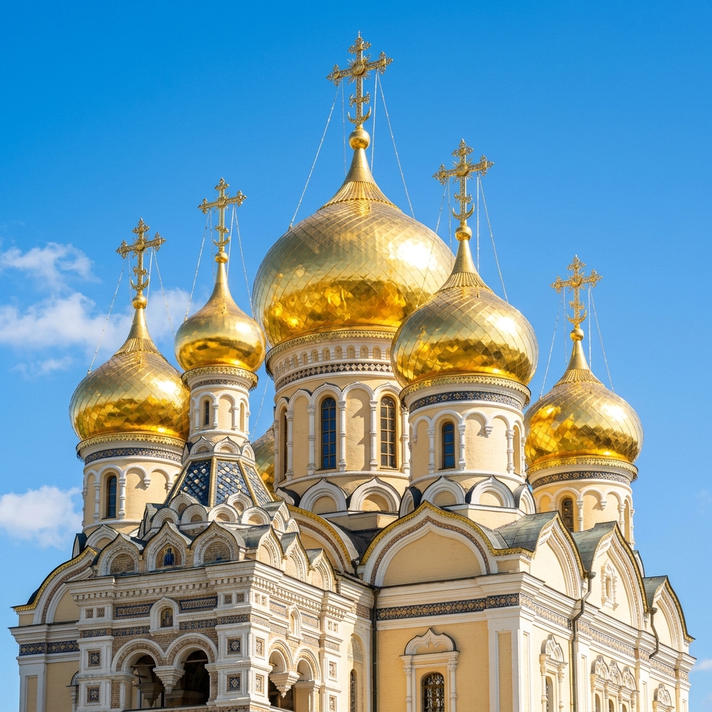 Золотые купола Новоафонского монастыря