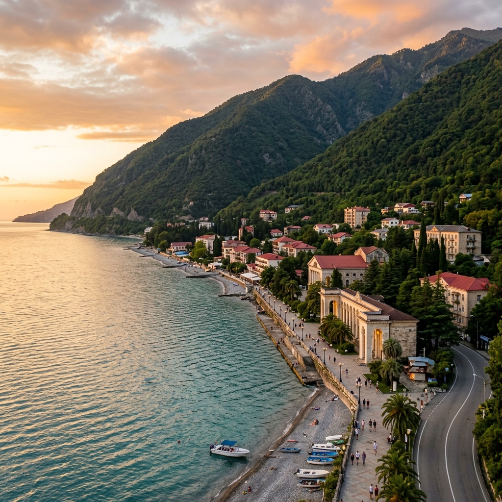 Реалистичный вид Гагры Абхазия