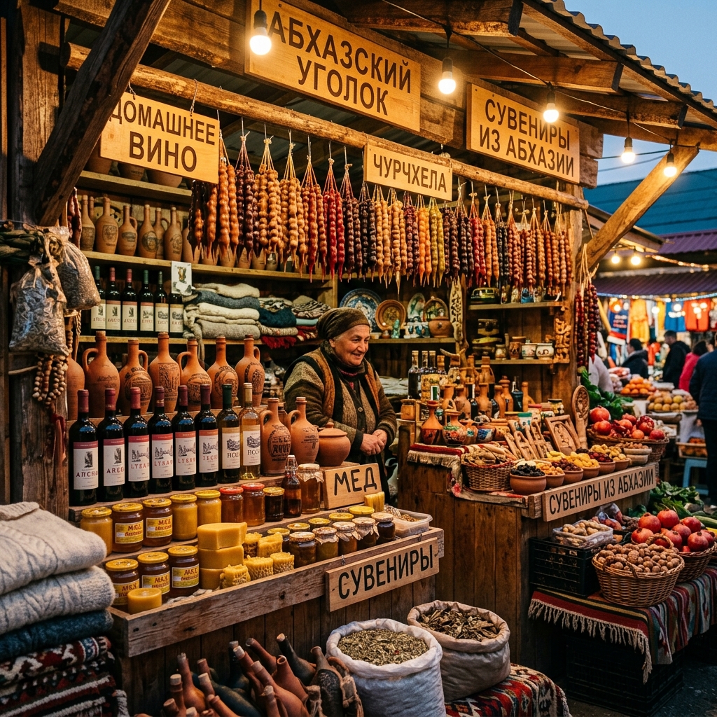 Рынок в Абхазии 2